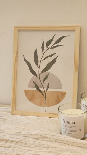 CUADRO NATURALEZA 20X30 Hoja Simple