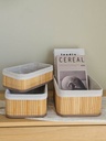 Caja Bamboo Con Tela Grande