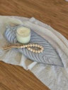 Centro de mesa de mdf hoja 45 cm blanco