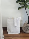 Cesto de Ropa Natural con Manijas Bamboo