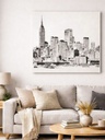 Cuadro B&W New York 80x80 cm