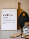 Cuadro Coffee Diccionario 30x40 cm
