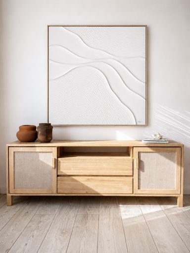 [AAH552] Cuadro Texturado Sandsea 100x100 cm