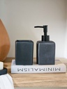 DISPENSER LISO RESINA 16 CM NEGRO