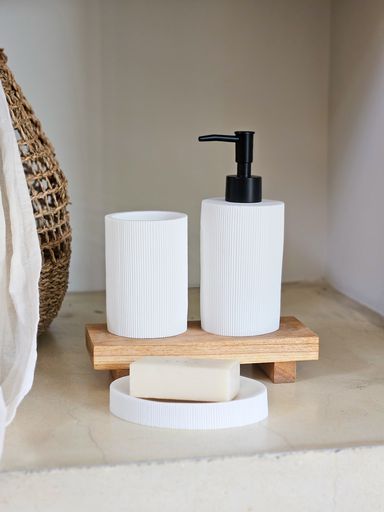 [AAE825] DISPENSER MAREA RESINA 19 CM BLANCO