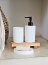 DISPENSER MAREA RESINA 19 CM BLANCO