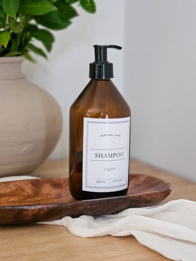 DISPENSER SHAMPOO ETIQUETA BLANCA