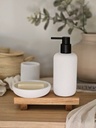 DISPENSER SIMIL PIEDRA REDONDO 19CM BLANCO