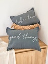 DUO DE ALMOHADONES GOOD THING - TAKE TIME GRIS ELE