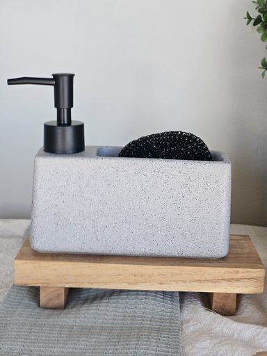 [AAH244] Dispenser Para Detergente Jaspeado Gris Claro