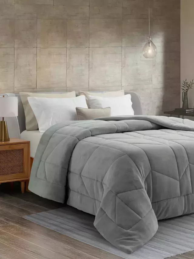 EDREDON NEW AMSTERDAM KING 280X250 CM Variante GRIS