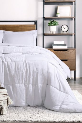 [AAC528.0] EDREDON SIMIL PLUMON BLANCO QUEEN