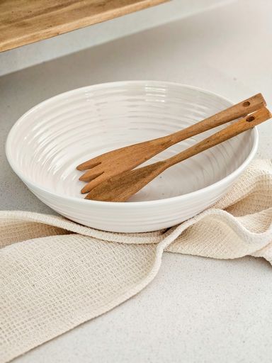 [AAE268] ENSALADERA BEIGE MELAMINA 31X9CM