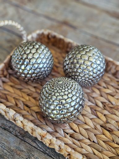[AAE617] ESFERA METALIC 10CM SET X3
